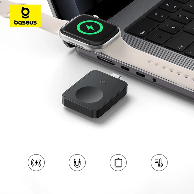 Беспроводное зарядное устройство Baseus MagPro для Apple Watch Black with MagSafe (P10264106123-00) - изображение 6
