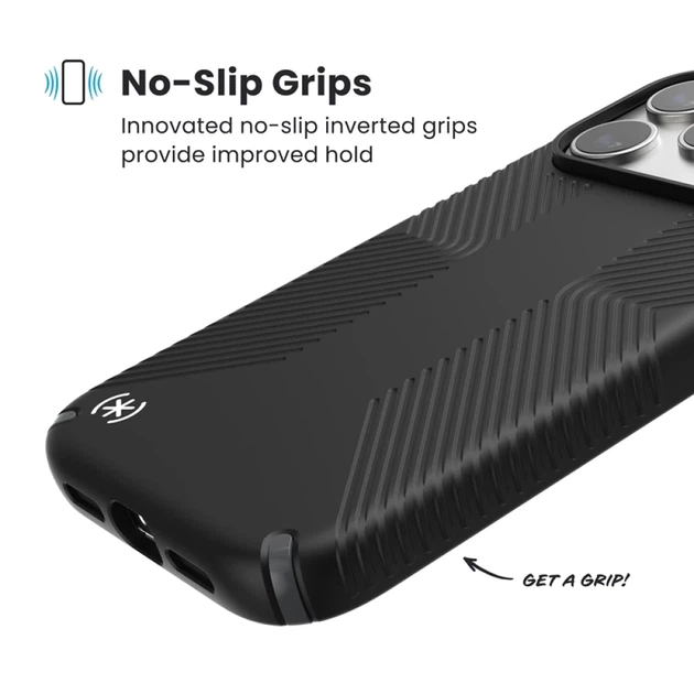 Чехол Speck Presidio2 Grip для iPhone 17 Pro Black / Slate Grey / White with MagSafe (150976-D143) - Фото 3 Чехол Speck Presidio2 Grip для iPhone 17 Pro Black / Slate Grey / White with MagSafe (150976-D143) - изображение 3