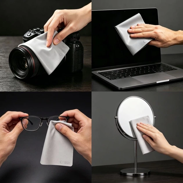 Салфетка Tech-Protect Polishing Cloth для экранов ноутбуков 15-16 Grey (5906302322831) - Фото 8 Салфетка Tech-Protect Polishing Cloth для экранов ноутбуков 15-16 Grey (5906302322831) - изображение 8