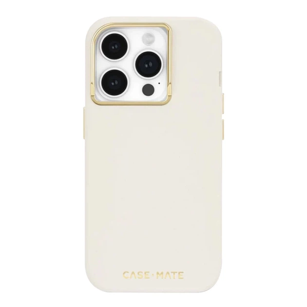 Чехол Case-Mate Silicone для iPhone 15 Pro бежевый with MagSafe (CM051470) - Фото 1 Чехол Case-Mate Silicone для iPhone 15 Pro бежевый with MagSafe (CM051470) - изображение 1