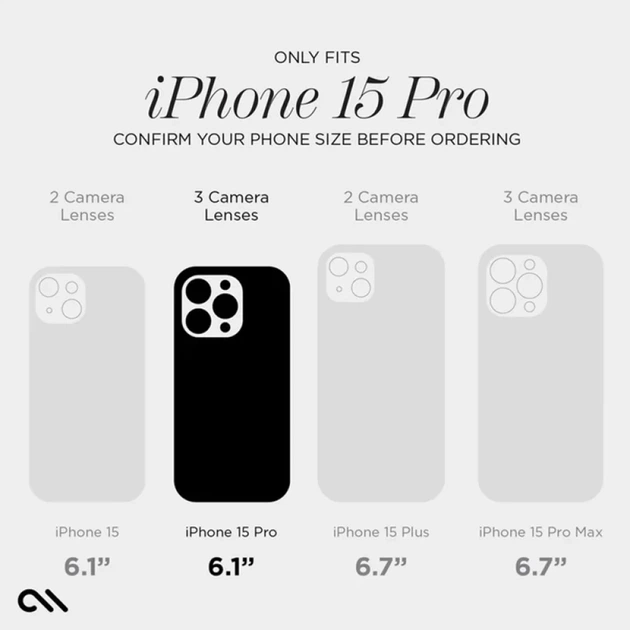 Чехол Case-Mate Silicone для iPhone 15 Pro бежевый with MagSafe (CM051470) - Фото 8 Чехол Case-Mate Silicone для iPhone 15 Pro бежевый with MagSafe (CM051470) - изображение 8
