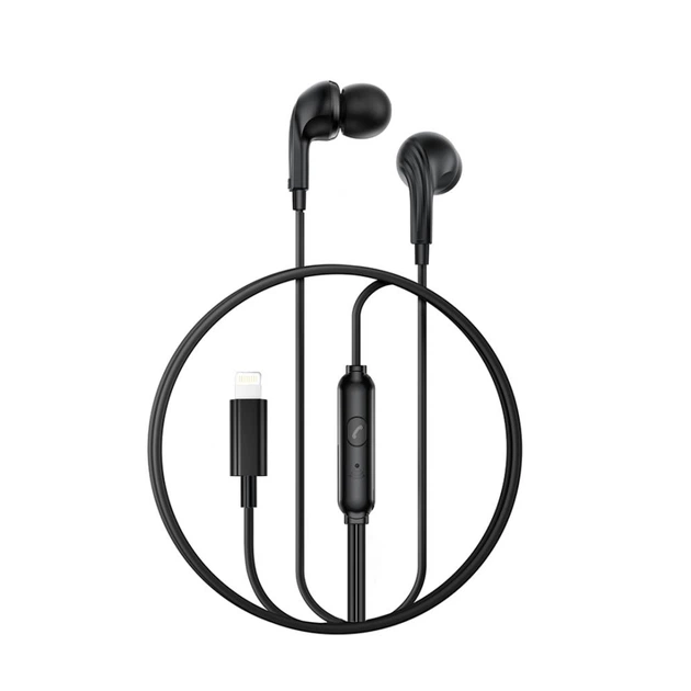 Навушники XO EP83 Crystal-Clear Calls Lightning for iPhone Bluetooth Вакуумні Black - зображення 6