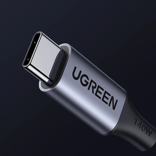 Кабель Ugreen 2в1 USB-C - 2xUSB-C PD 140W 2m Black (75733) - Фото 9 Кабель Ugreen 2в1 USB-C - 2xUSB-C PD 140W 2m Black (75733) - зображення 9