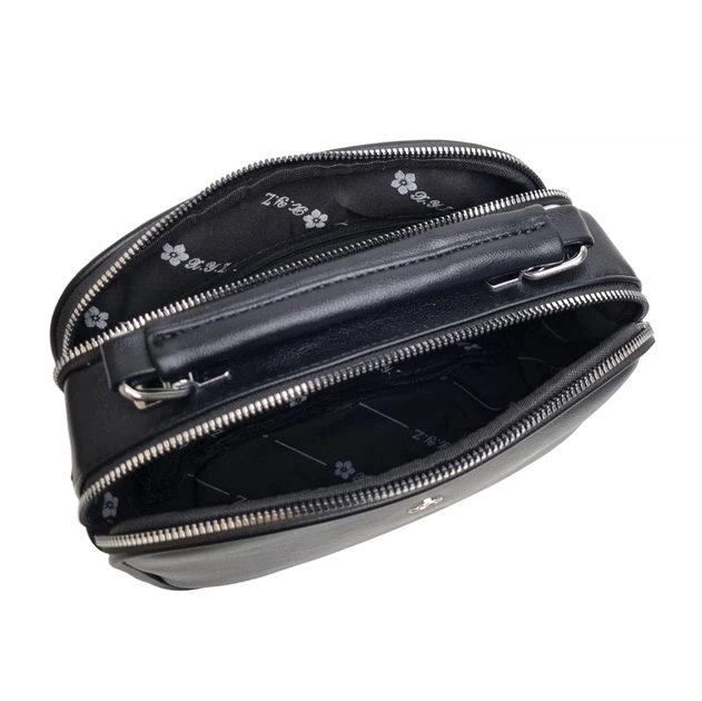 Сумочка красивая женская искусственная кожа Yirui черный 6938-1 black - изображение 3