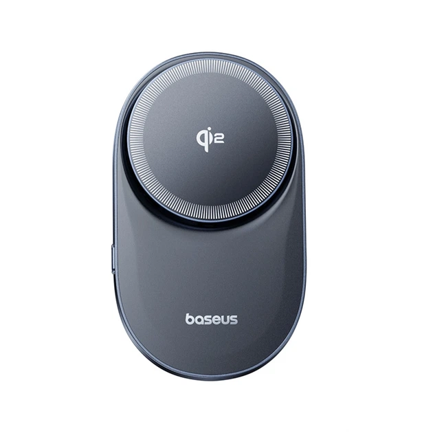 Автодержатель Baseus PrimeTrip VC1 Pro с беспроводной зарядкой Qi2 на дефлектор Black (6932172685973) - Фото 2 Автодержатель Baseus PrimeTrip VC1 Pro с беспроводной зарядкой Qi2 на дефлектор Black (6932172685973) - изображение 2