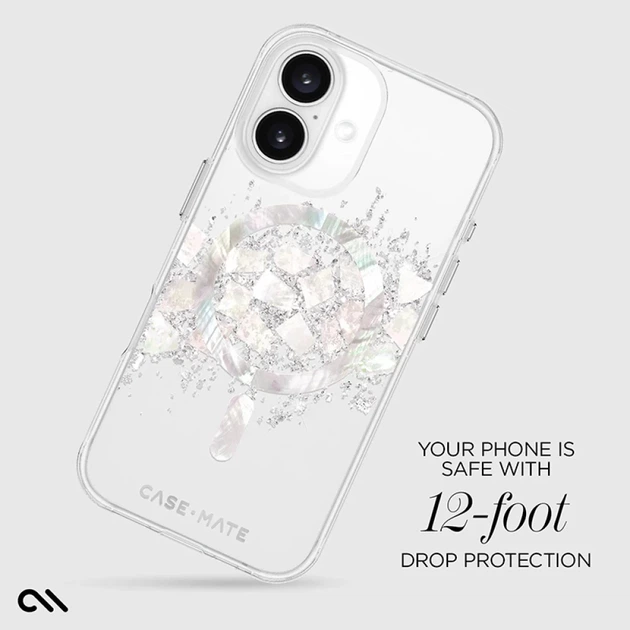 Чехол Case-Mate Karat для iPhone 16 A Touch of Pearl with MagSafe (CM054336) - Фото 11 Чехол Case-Mate Karat для iPhone 16 A Touch of Pearl with MagSafe (CM054336) - изображение 11