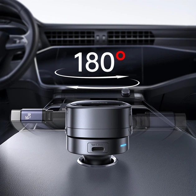 Автомобильная зарядка Baseus PrimeTrip VR1 60W USB-A USB-C с кабелем USB-C Черный (6932172690274) - изображение 15