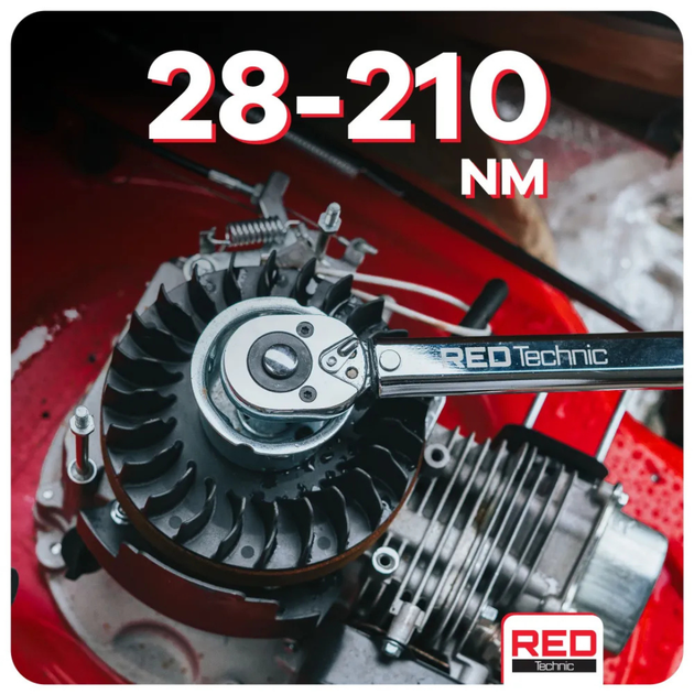 Ключ динамометрический RTKD0114 1/2" 28-210 Нм для точной затяжки - изображение 8