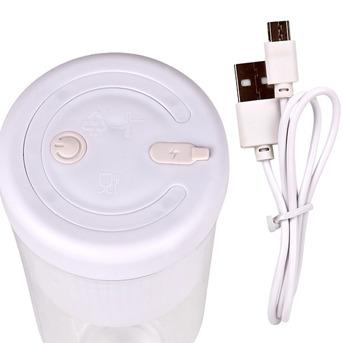 Пляшка блендер Stenson R32306 портативний 420 мл USB 23×8.5 см Cyan - Фото 2 Пляшка блендер Stenson R32306 портативний 420 мл USB 23×8.5 см Cyan - зображення 2