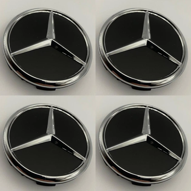 Колпачки с логотипом Mercedes 60 мм 56 мм мерседес заглушки на диск черные - Фото 1 Колпачки с логотипом Mercedes 60 мм 56 мм мерседес заглушки на диск черные - изображение 1