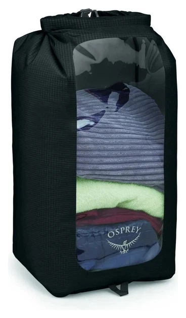 Гермомішок Osprey DrySack 35L w/Window (Black) - Фото 1 Гермомішок Osprey DrySack 35L w/Window (Black) - зображення 1