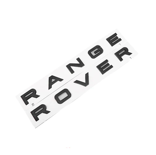ЕМБЛЕМА напис RANGE ROVER (РЕНЖ РІВЕР) КАПОТ БАГАЖНИК (ЗНАЧОК, НАКЛЕЙКА, ЛОГОТИП) чорна рельєфна - зображення 6