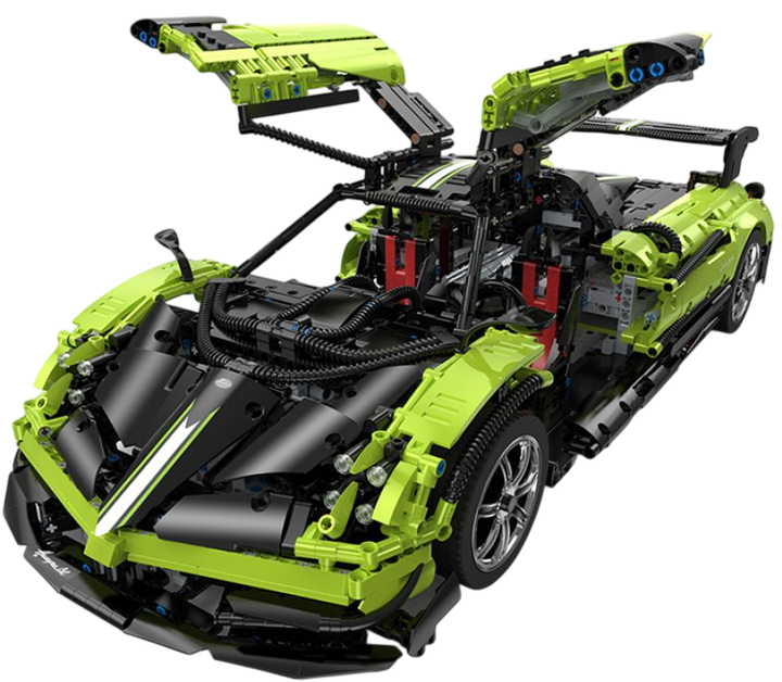 Конструктор Rastar Pagani Huayra BC 1:8 2899 елементів 97900-G (6930751322370) - Фото 2 Конструктор Rastar Pagani Huayra BC 1:8 2899 елементів 97900-G (6930751322370) - зображення 2