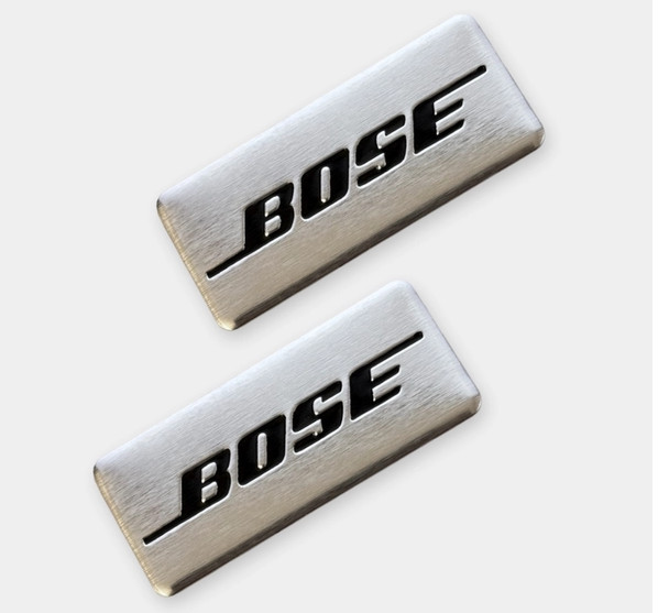 Шильдики эмблемы наклейки BOSE 35 мм 15 мм 4 штуки - изображение 2