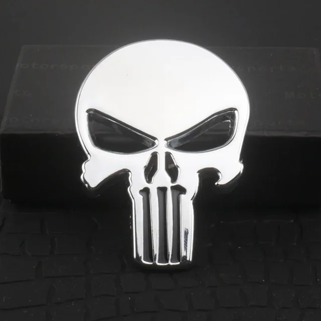 Наклейка на авто Punisher карач череп пунішер - Фото 2 Наклейка на авто Punisher карач череп пунішер - зображення 2