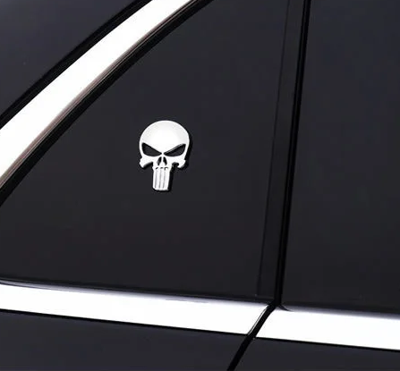 Наклейка на авто Punisher карач череп пунішер - Фото 6 Наклейка на авто Punisher карач череп пунішер - зображення 6