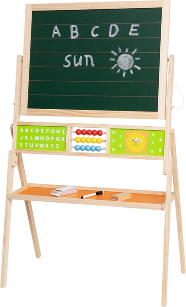 Tablica Edukacyjna Viga Duża 2 w 1 (6971608448348) - obraz 2