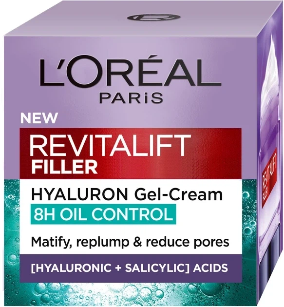 Денний антивіковий гель-крем для обличчя L'Oreal Paris Revitalift Filler для комбінованої шкіри обличчя 50 мл (3600524213848) - Фото 2 Денний антивіковий гель-крем для обличчя L'Oreal Paris Revitalift Filler для комбінованої шкіри обличчя 50 мл (3600524213848) - зображення 2