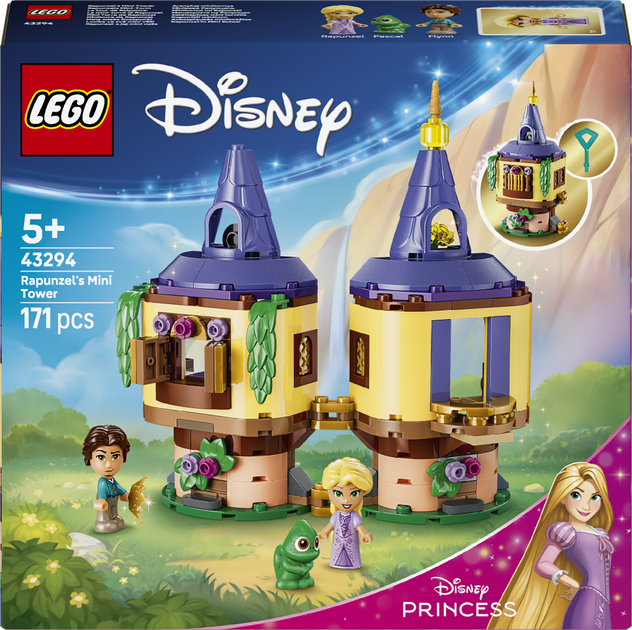 Конструктор LEGO Disney Princess Мінівежа Рапунцель 171 деталь (43294) - Фото 1 Конструктор LEGO Disney Princess Мінівежа Рапунцель 171 деталь (43294) - зображення 1
