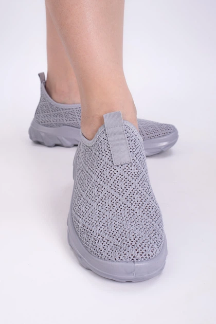 Слипоны женские Fashion серые 350968_39 (25 см) - Фото 3 Слипоны женские Fashion серые 350968_39 (25 см) - изображение 3