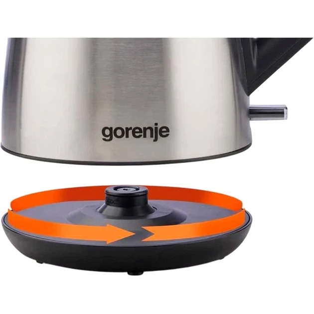Електрочайник Gorenje K17OS Stainless steel UA - изображение 3