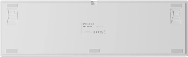 Клавіатура дротова Genesis Thor 404 Outemu Peach Silent White (NKG-2300) - зображення 8