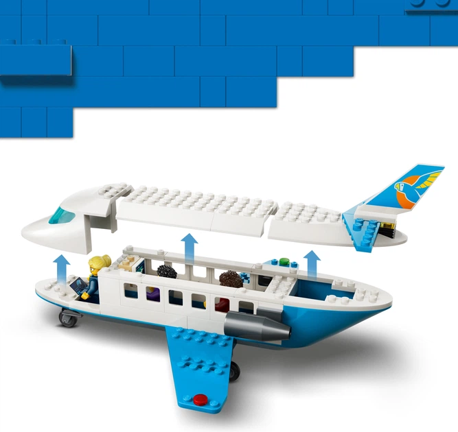 Zestaw klocków LEGO City Samolot pasażerski 118 elementów (60492) - obraz 7
