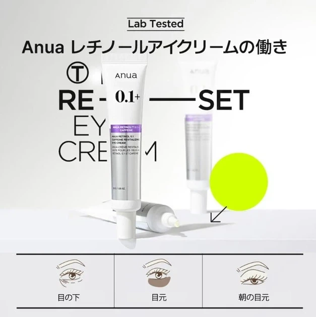 Крем Anua Retinol 0.1 Caffeine Revitalizing Eye Cream, 30 г - зображення 5
