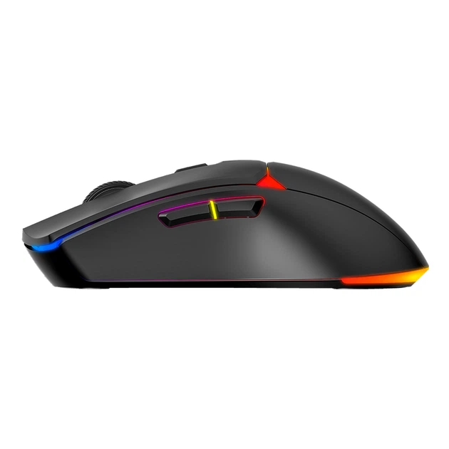 Игровая беспроводная компьютерная USB Мышка Fantech WG7V2 Crypto II (технология Strike Speed) на частоте 2.4GHz с помощью USB адаптера ARGB подсветка с 9 режимами работы Black - изображение 4