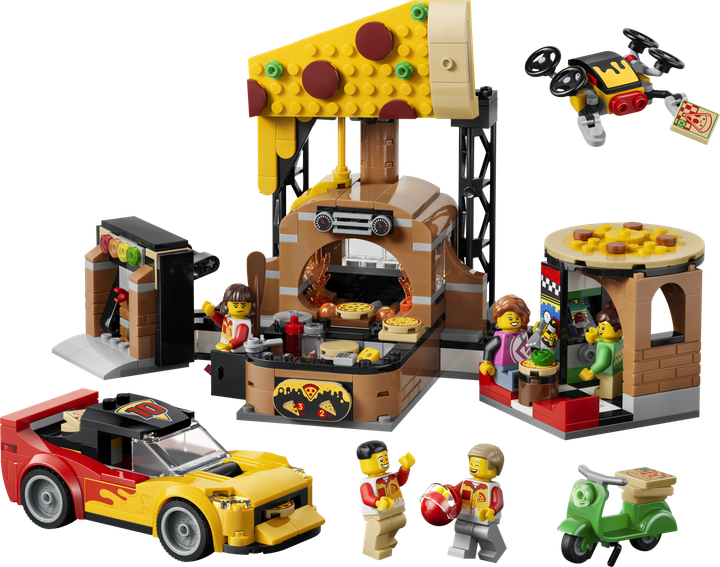 Конструктор LEGO City Доставка піци з різними транспортними засобами 494 деталі (60496) - зображення 2