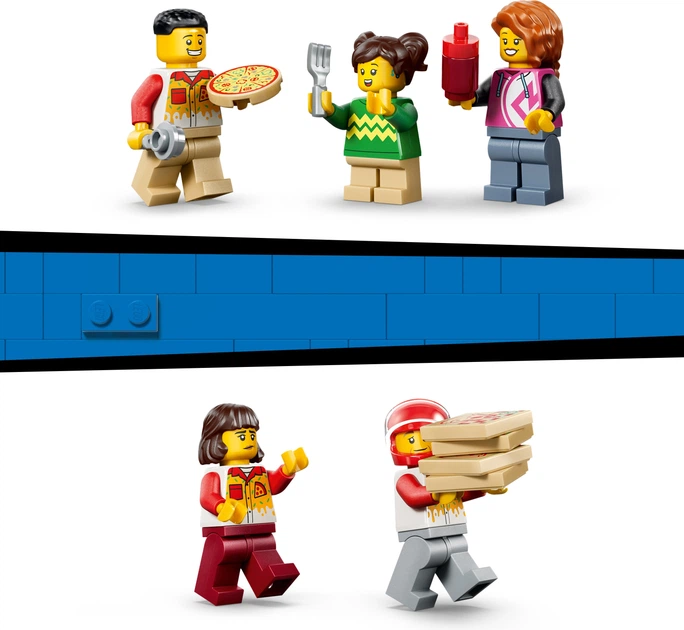 Конструктор LEGO City Доставка піци з різними транспортними засобами 494 деталі (60496) - зображення 7