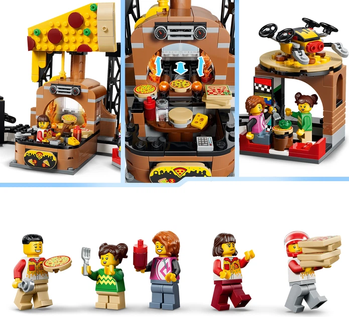 Конструктор LEGO City Доставка піци з різними транспортними засобами 494 деталі (60496) - зображення 8