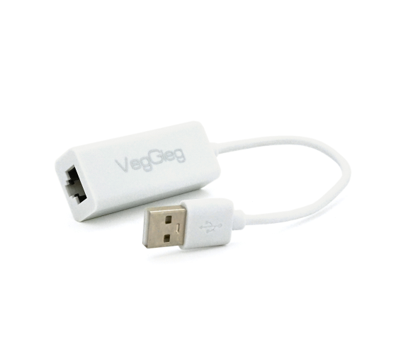 Контролер USB 2.0 to Ethernet VEGGIEG - Мережевий адаптер 10 / 100Mbps з проводом, RTL-8152B, White - Фото 1 Контролер USB 2.0 to Ethernet VEGGIEG - Мережевий адаптер 10 / 100Mbps з проводом, RTL-8152B, White - изображение 1