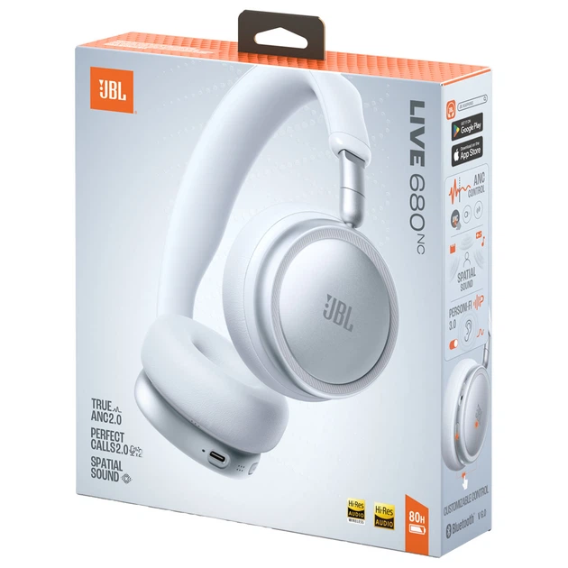 Наушники JBL Live 680NC White (JBLLIVE680NCWHT) - изображение 9