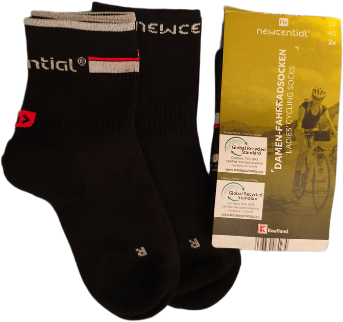 Жіночі спортивні шкарпетки для велоспорту Kaufland Newcential Cycling socks 39-40р 2 пари - зображення 3