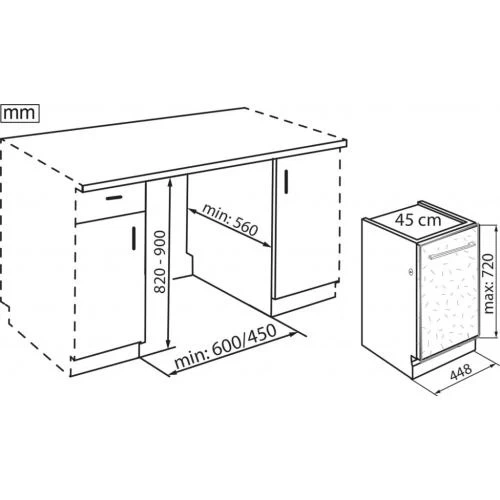 Встраиваемая посудомоечная машина Whirlpool WSIC 3M27 C - Фото 2 Встраиваемая посудомоечная машина Whirlpool WSIC 3M27 C - изображение 2