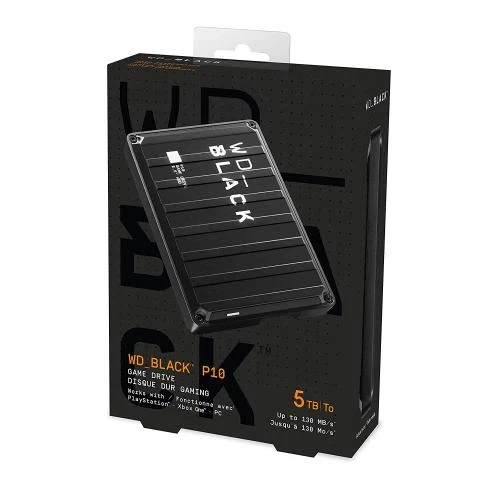Зовнішній жорсткий диск 5Tb Western Digital Black P10 Game, Black (WDBA3A0050BBK-WESN) - зображення 6