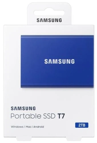 Внешний накопитель SSD, 2Tb, Samsung T7, Blue (MU-PC2T0H/WW) - изображение 8