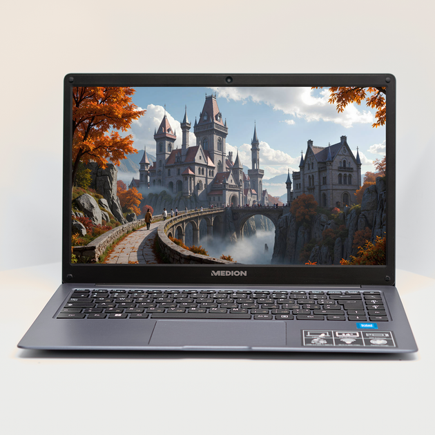 Ноутбук 14" Medion (Lenovo Group) Akoya E14223 | 10-е покоління Intel Celeron N4120 | RAM DDR4 4 ГБ | eMMC 128 ГБ | Intel UHD Graphics 600 | АКБ до 9 годин | Wi-Fi 5.0 | Bluetooth 5.1 | Win11 (5106) - Уценка - Фото 1 Ноутбук 14" Medion (Lenovo Group) Akoya E14223 | 10-е покоління Intel Celeron N4120 | RAM DDR4 4 ГБ | eMMC 128 ГБ | Intel UHD Graphics 600 | АКБ до 9 годин | Wi-Fi 5.0 | Bluetooth 5.1 | Win11 (5106) - Уценка - изображение 1