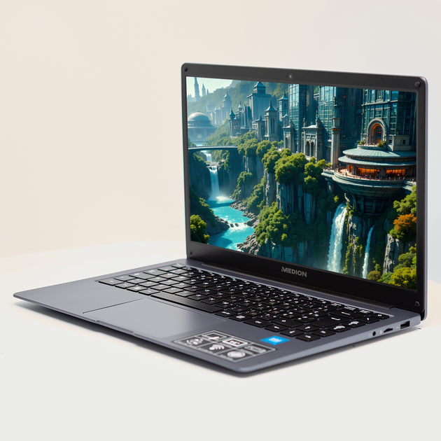 Ноутбук 14" Medion (Lenovo Group) Akoya E14223 | 4-ядерний Intel | RAM DDR4 4 ГБ | eMMC 128 ГБ | Intel UHD Graphics 600 | АКБ до 9 годин | Wi-Fi 5.0 | Bluetooth 5.1 | Win11 (5105) - Уцінка - Фото 2 Ноутбук 14" Medion (Lenovo Group) Akoya E14223 | 4-ядерний Intel | RAM DDR4 4 ГБ | eMMC 128 ГБ | Intel UHD Graphics 600 | АКБ до 9 годин | Wi-Fi 5.0 | Bluetooth 5.1 | Win11 (5105) - Уцінка - зображення 2
