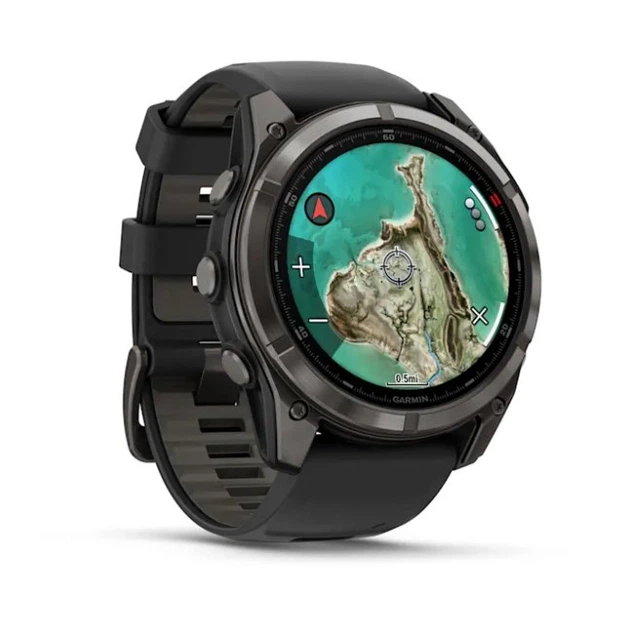 Смарт-часы GARMIN Fenix 8 Pro 51 mm MicroLED Carbon Gray Titanium with Black/Pebble Gray (010-03380-00/01) - изображение 3