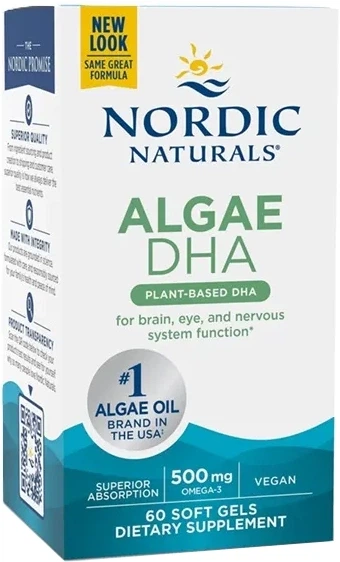 DHA з водоростей Nordic Naturals Algae DHA 500 мг 60 м'яких капсул (768990016042) - Фото 1 DHA з водоростей Nordic Naturals Algae DHA 500 мг 60 м'яких капсул (768990016042) - зображення 1
