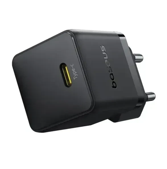 Сетевое зарядное устройство Baseus Palm Fast Charger Type-C 20W with Cable Type-C to Lightning E0116401 Black - Фото 5 Сетевое зарядное устройство Baseus Palm Fast Charger Type-C 20W with Cable Type-C to Lightning E0116401 Black - изображение 5