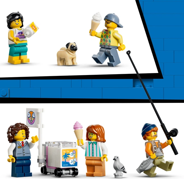 Zestaw klocków LEGO City Tramwaj przy plaży 693 elementy (60506) - obraz 7