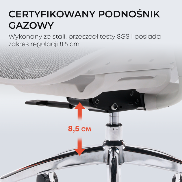 Крісло офісне SIHOO DORO C300L Mesh White (DORO-C300L-A3-102) - зображення 9