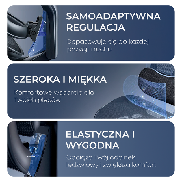 Fotel biurowy SIHOO DORO C300 Pro Mesh Black (DORO-C300-PRO-M101-JT) - Zdjęcie 8 Fotel biurowy SIHOO DORO C300 Pro Mesh Black (DORO-C300-PRO-M101-JT) - obraz 8