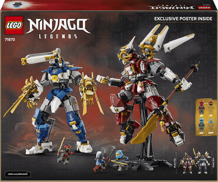 Конструктор LEGO Ninjago Близнюки роботи-Титани 1707 деталей (71870) - зображення 9