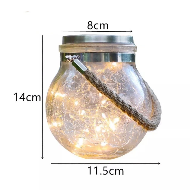 Декоративный хрустальный стеклянный LED шар для террасы garden light jar - изображение 7