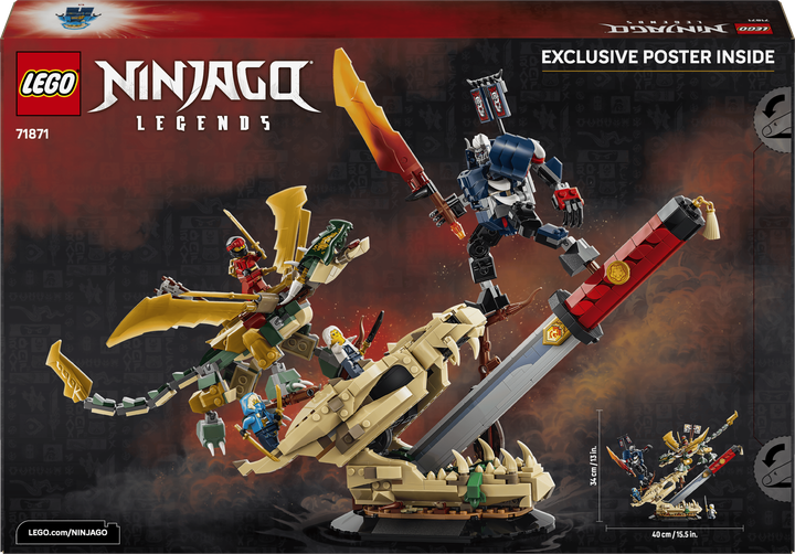 Конструктор LEGO Ninjago Битва біля черепа Дракона з мечем 1016 деталей (71871) - зображення 9