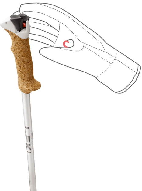 Kijki narciarskie Leki 3D Airfoil 120 cm Biało-żółty (4028173320394) - obraz 5